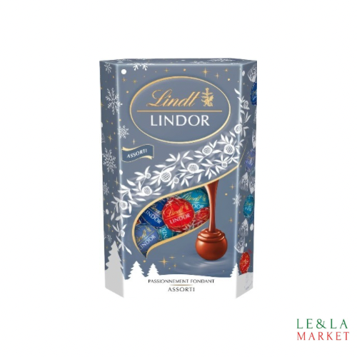 Assortiment de chocolats Lindor au lait, noir et caramel 337g
