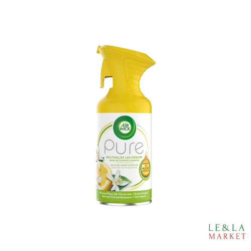 Désodorisant spray anti-odeurs fleur de citronnier
AIR WICK 250ml