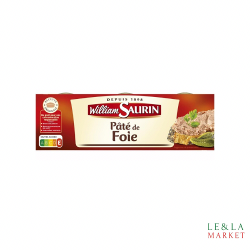 Pâté de foie William Saurin 3x78g