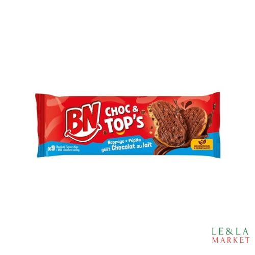 Biscuits aux pépites et nappage chocolat au lait BN 150g