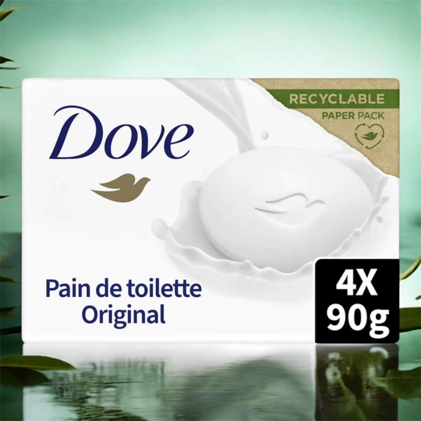 Pain de toilette Original Dove 4x90g
