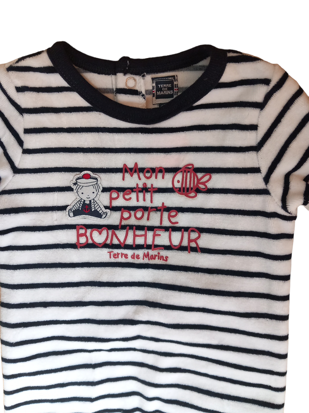 Pyjama velours Terre de Marins 3 mois