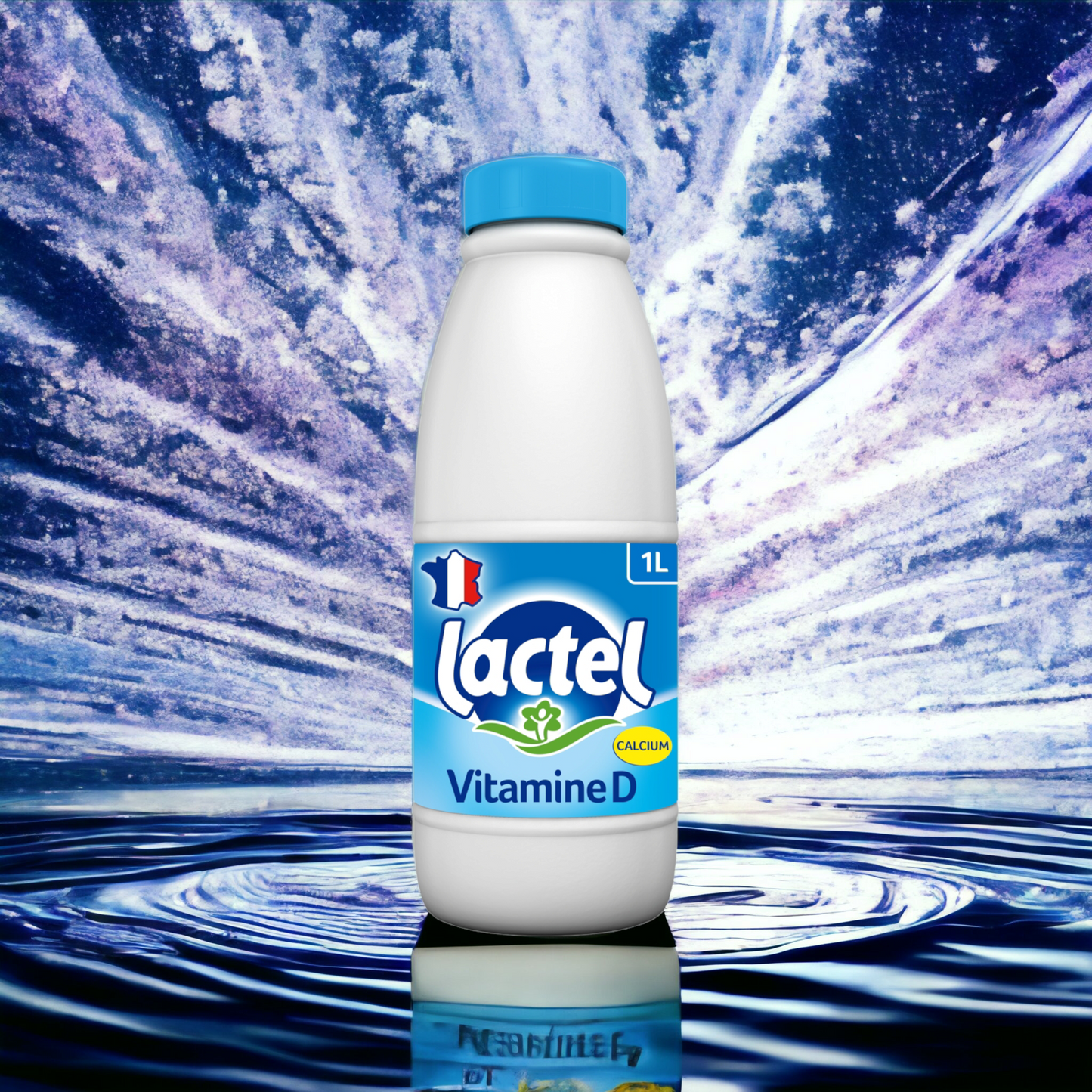 Lait demi-ecrémé Lactel 1L