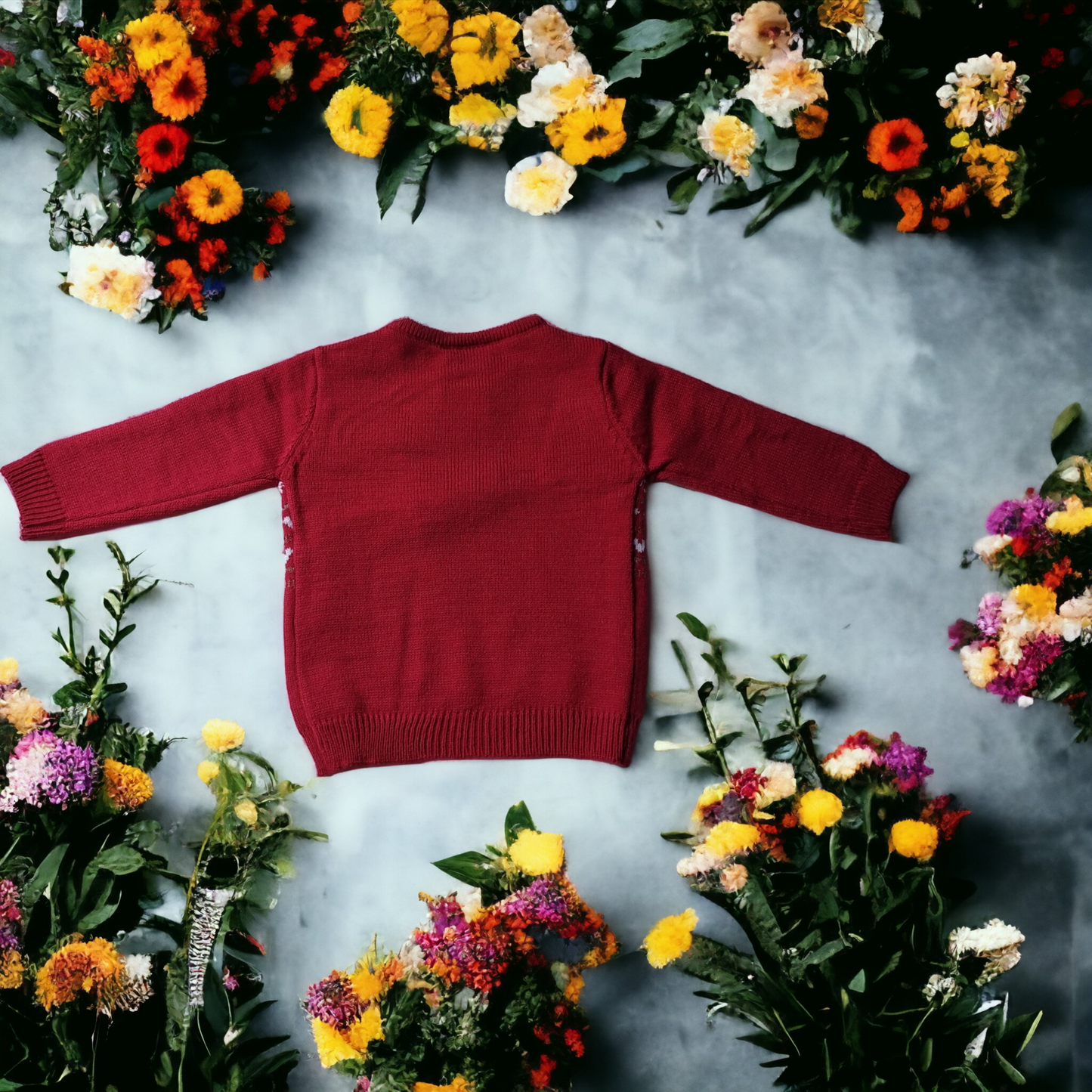 Pull rouge pour bébé 6 mois