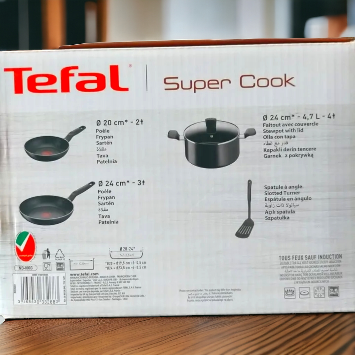 Set de 5 Pièces Supercook TEFAL