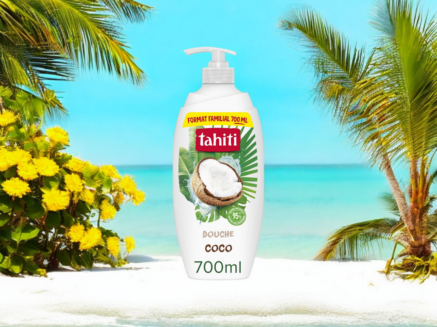 Gel douche pompe coco Tahiti 700ml