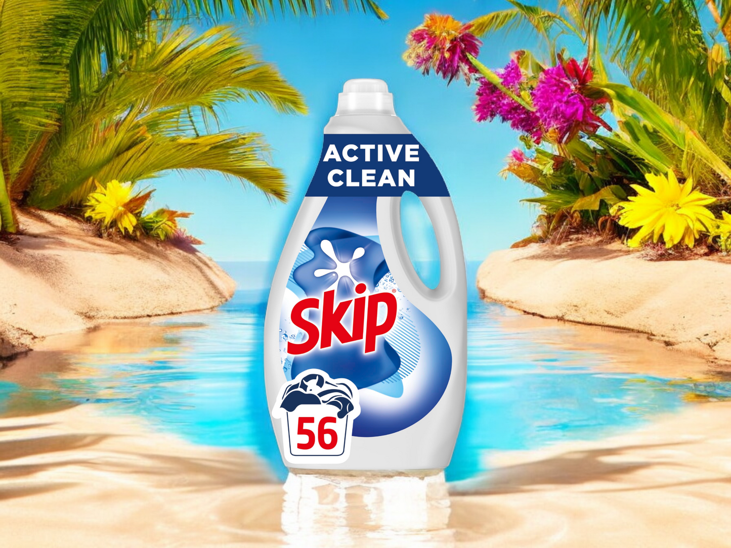 Lessive liquide active clean Skip 56 lavages