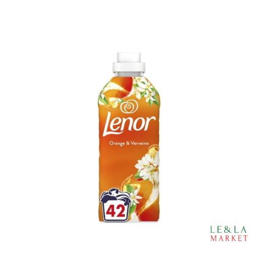 Adoucissant Liquide Orange et Verveine Lenor 42 lavages/882mL
