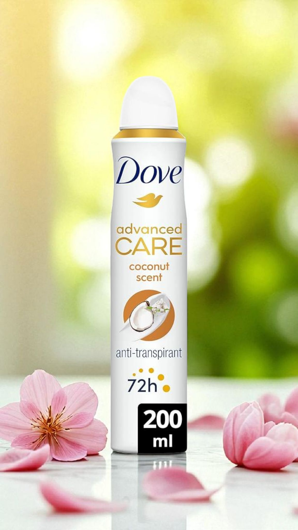 Déodorant Spray Anti-Transpirant Advanced Care Noix de Coco & Jasmin 200ml