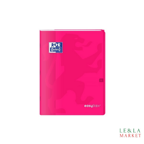 Cahier  rose grand carreaux easybook Oxford 24x32cm 96 pages
